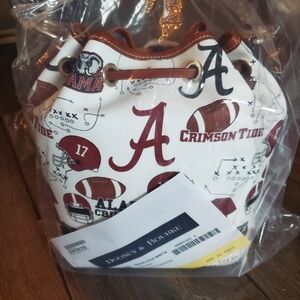 Dooney & Bourke Crimson Tide Football Drawstring Bag